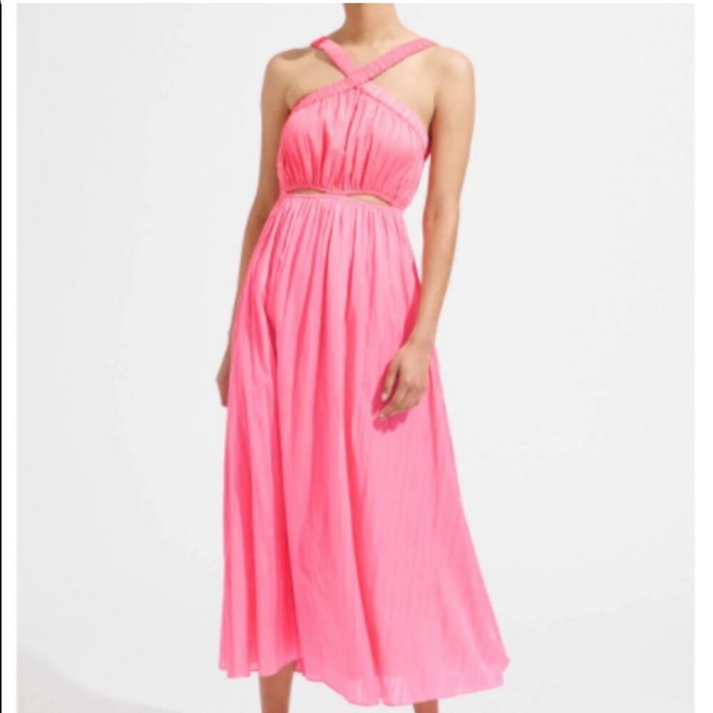 NWT Anthropologie Steele Pink Cutout Dress - Picture 7 of 11